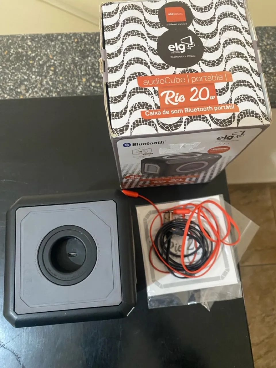 caixa de som bluetooth portátil 15 watts rms pwc audwd elg - Foto 4