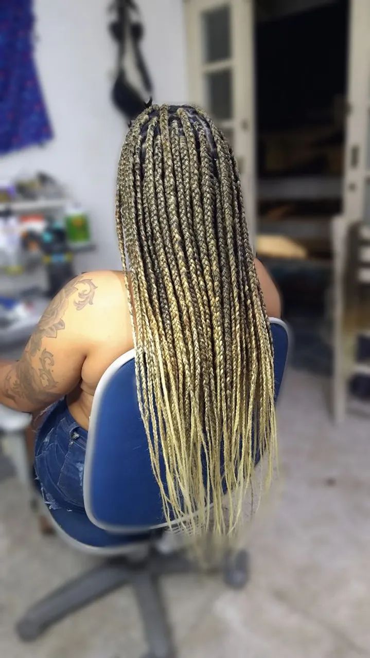 Tranças Box Braids Loiro Ombré Incríveis - Foto 4