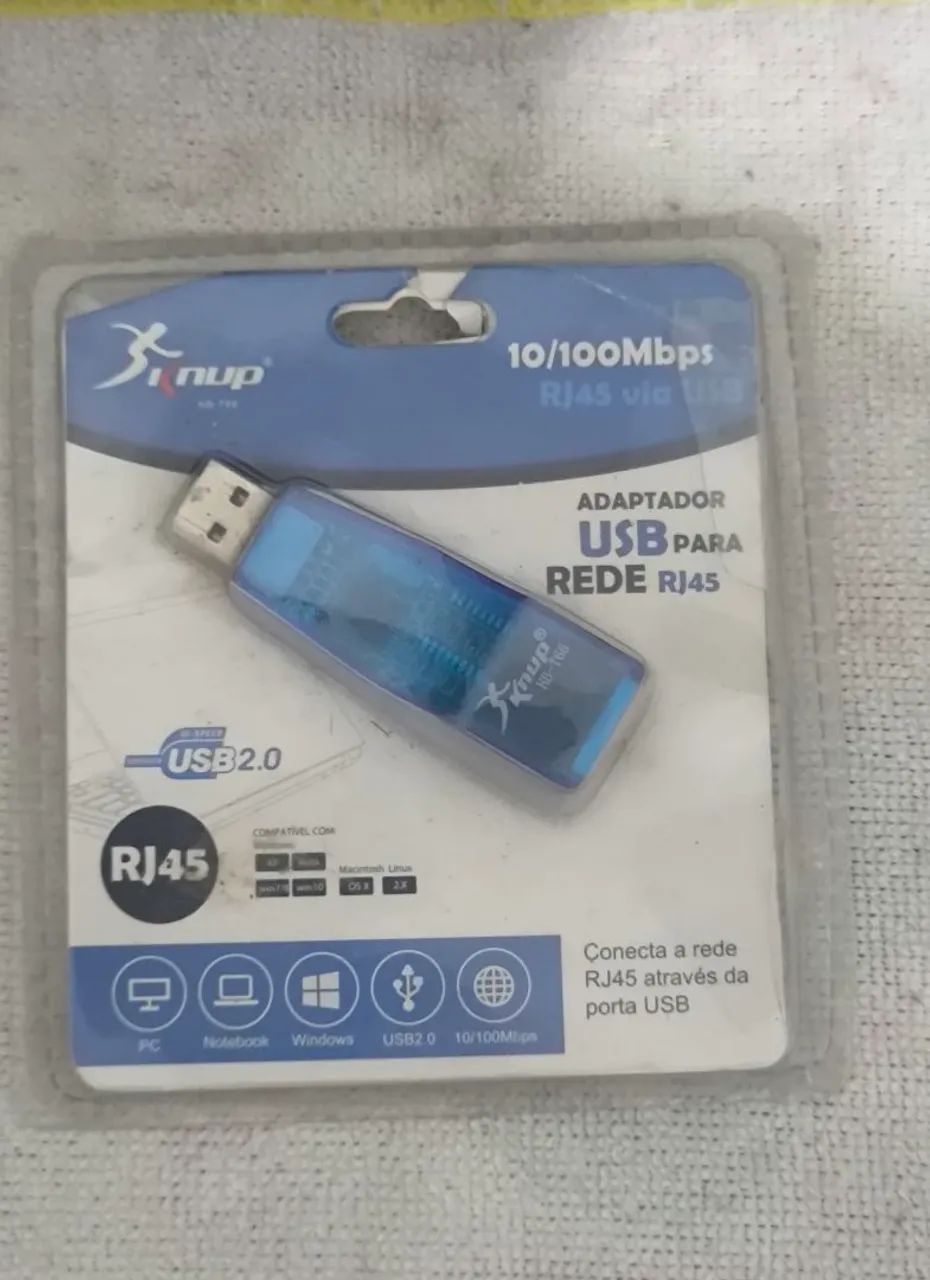 Adaptador USB para rede RJ45 - Knup
