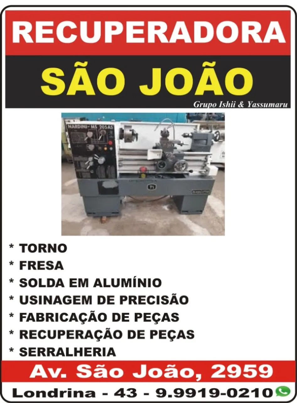 Recuperadora São João Contrata-se Serralheiro
