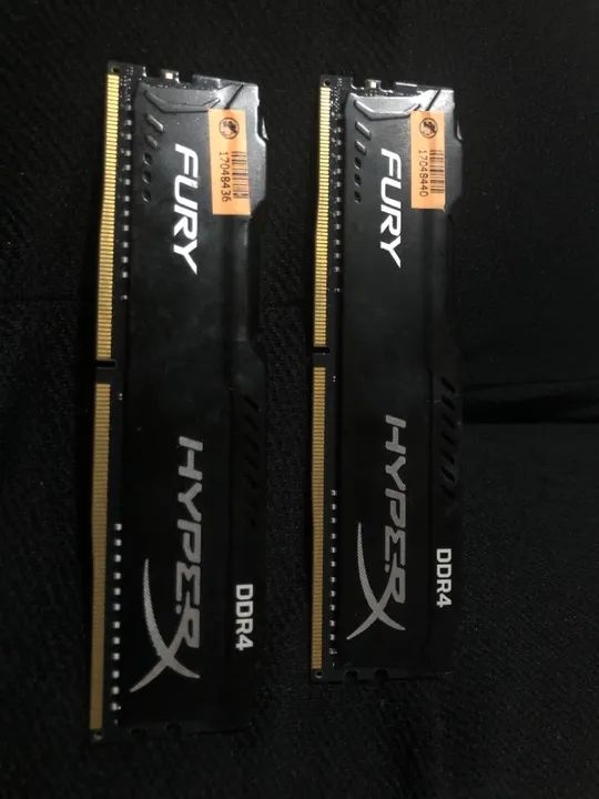 2 Memórias RAM HyperX Fury DDR4 4GB ORIGINAL Kingston