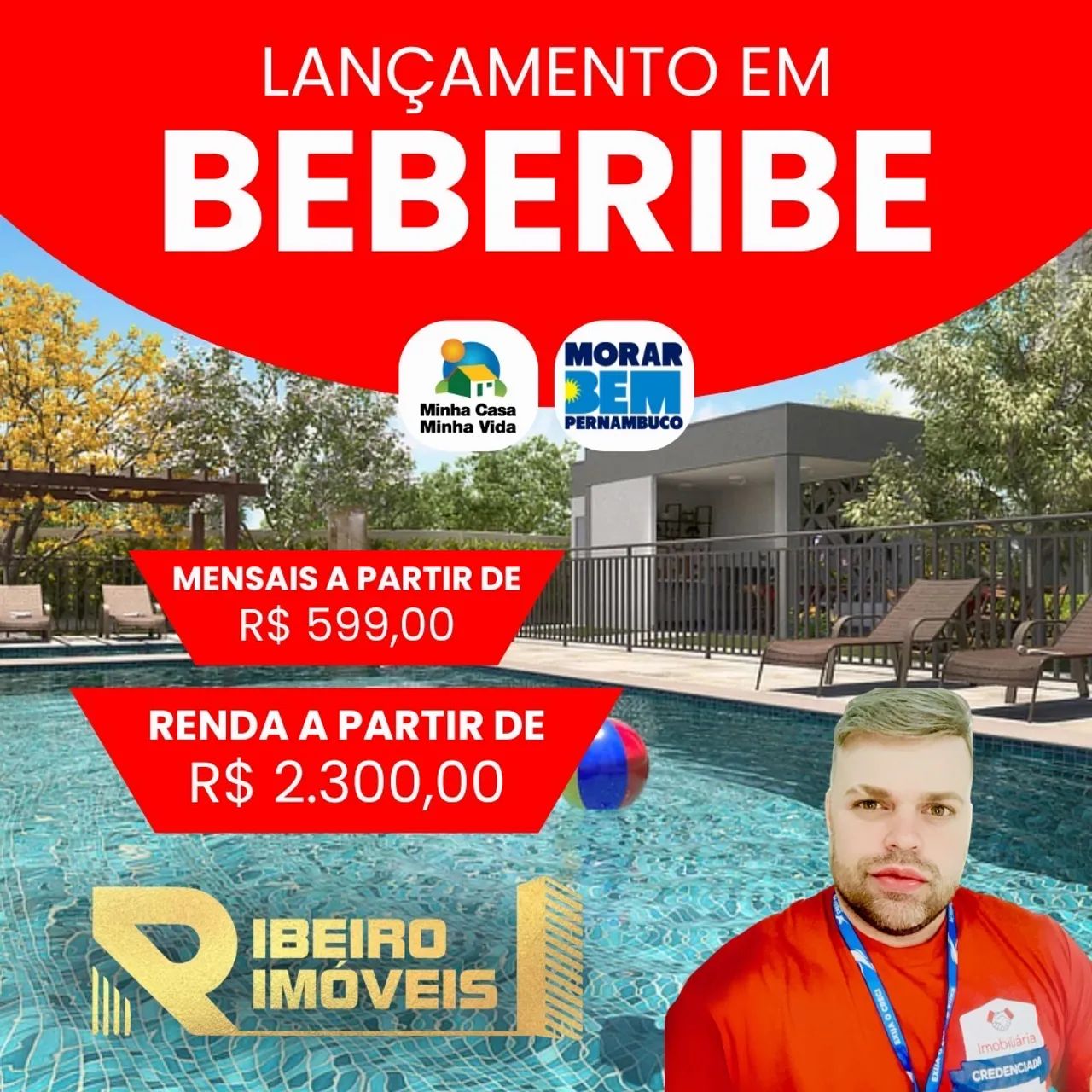 Lançamento com piscina em Beberibe | Tenda!