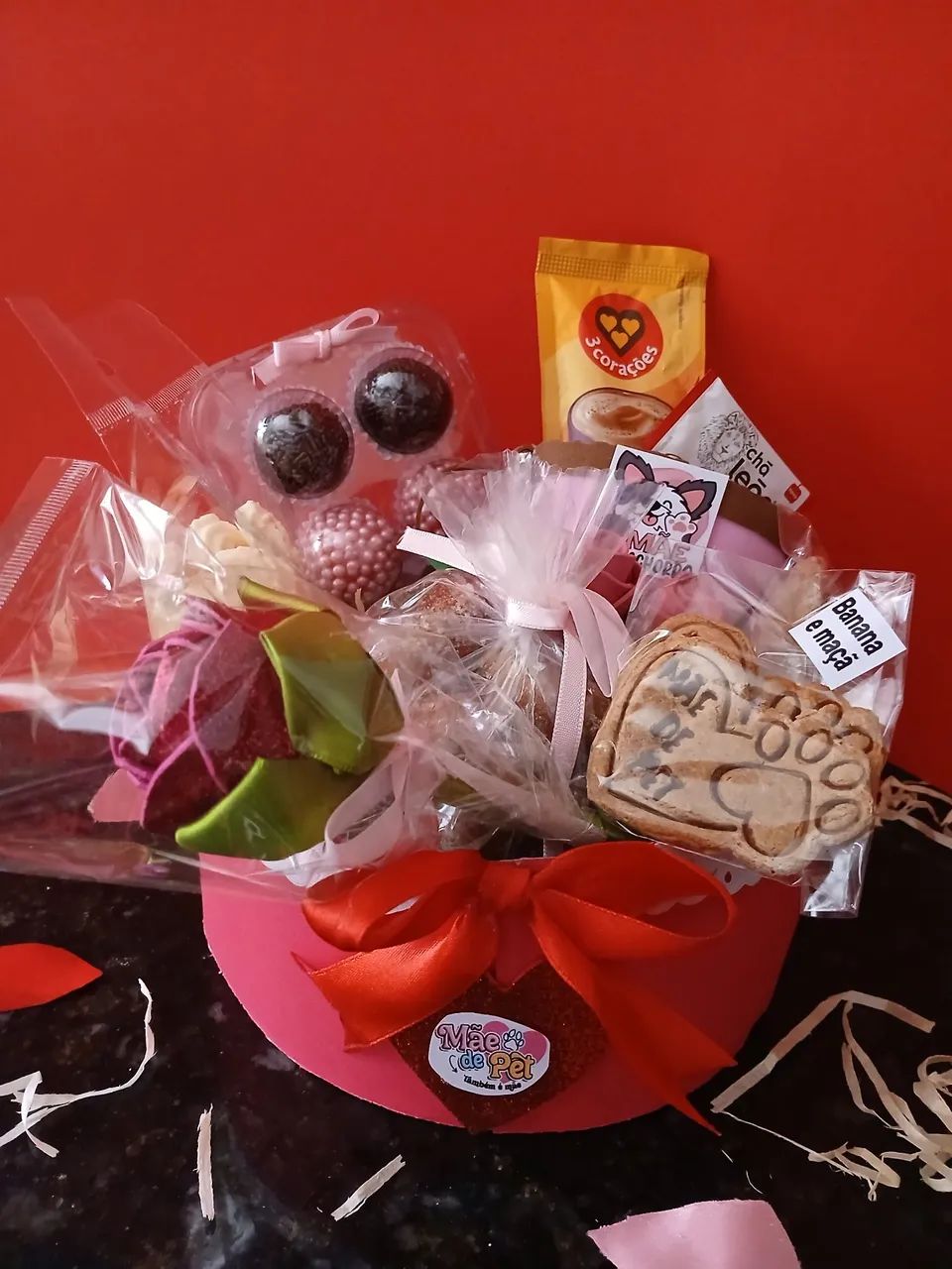 Cesta Luxo Mãe de cachorro 