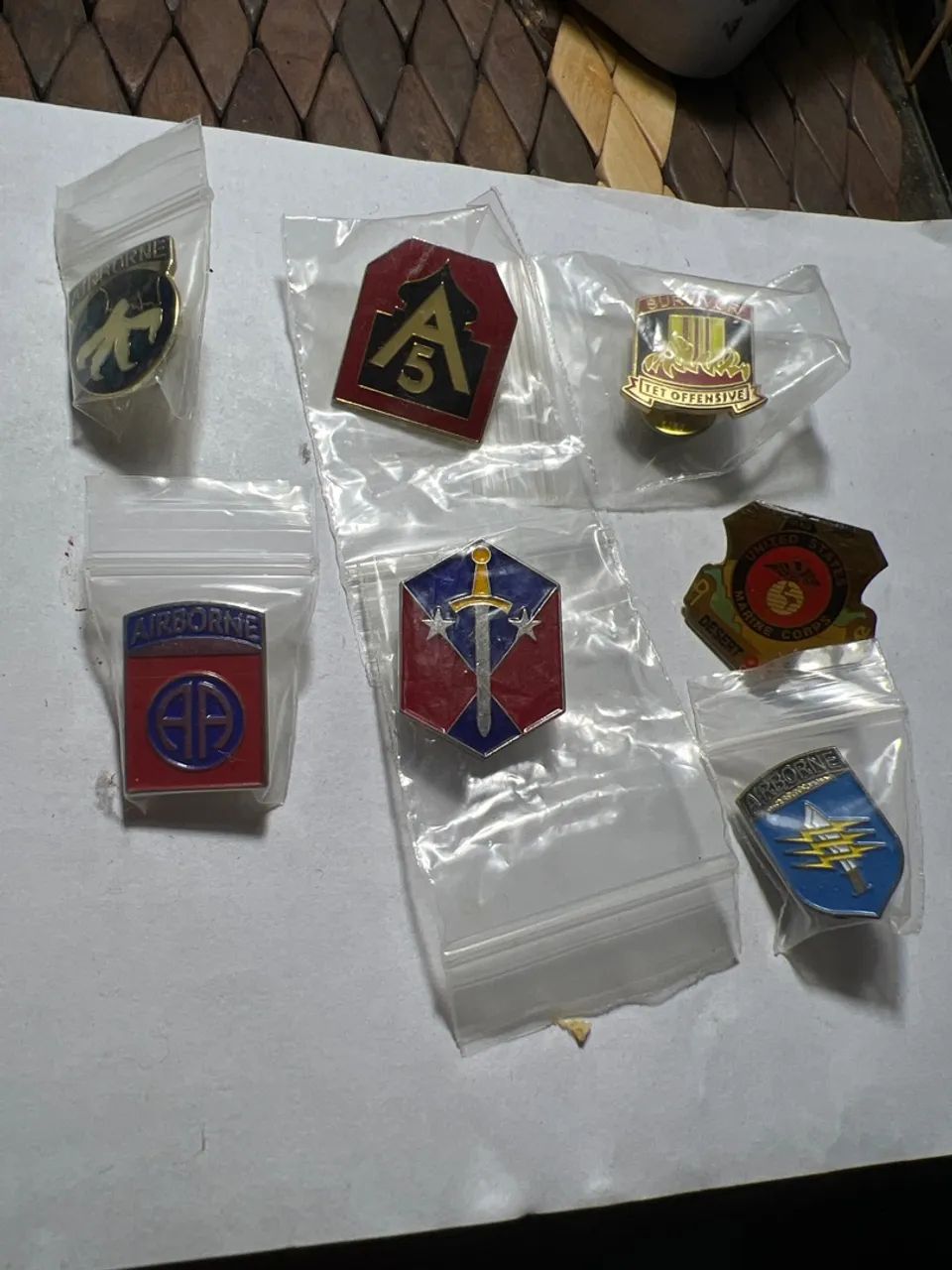 Pins americanos originais 