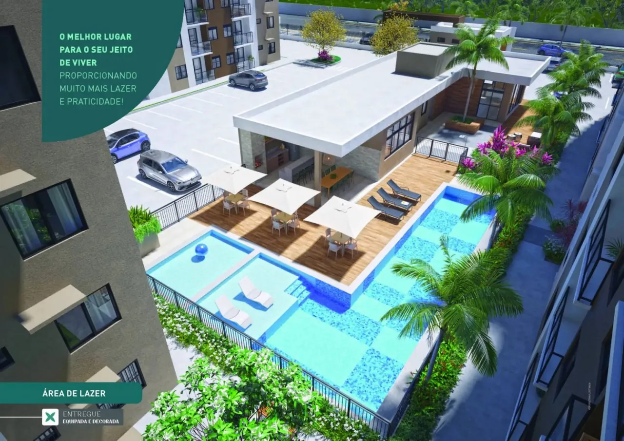 Lunar Nova Aruana  Apartamentos de 54m² e 56m² e Lazer Completo!