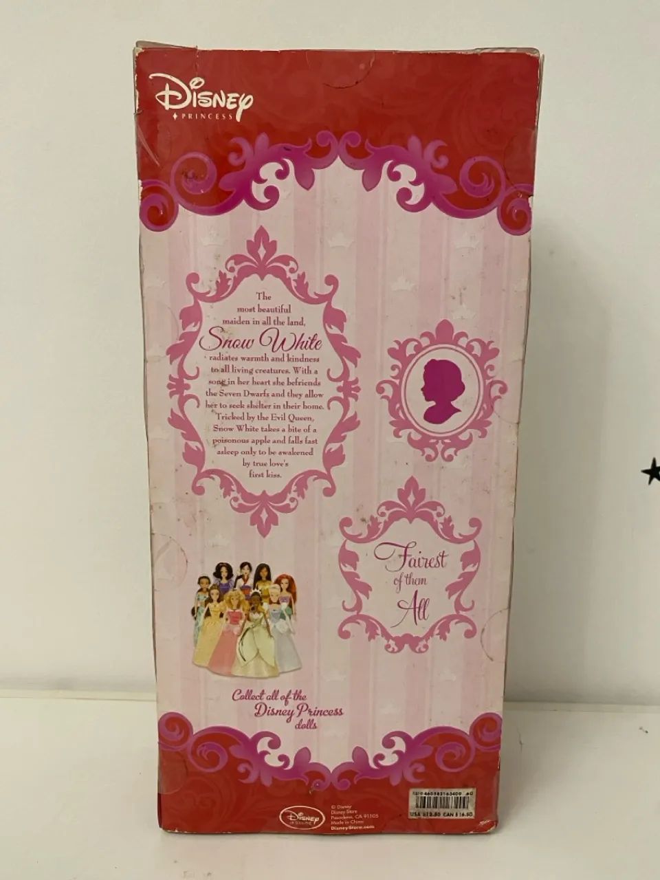 Bonecas Disney Store Branca de Neve, Príncipe e Madrasta - Foto 5