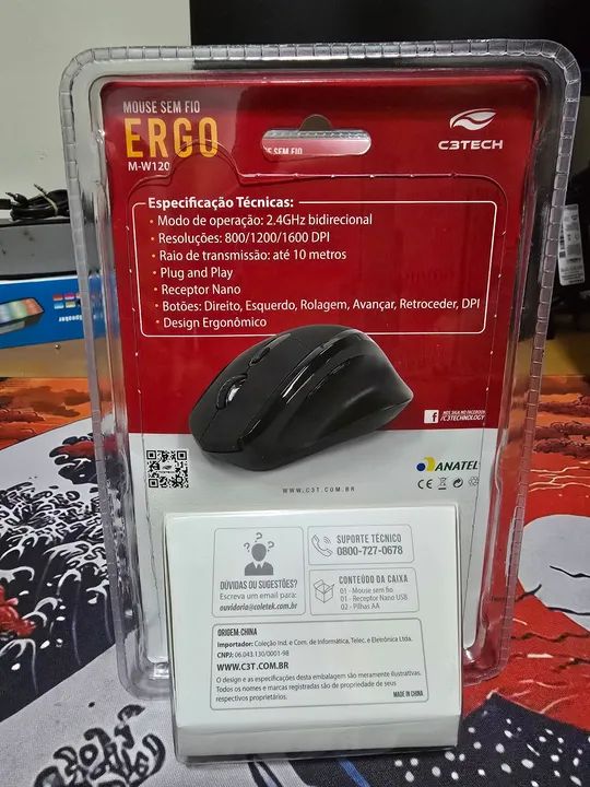 Mouse Sem Fio Ergonomico C3 Tech! - Foto 3
