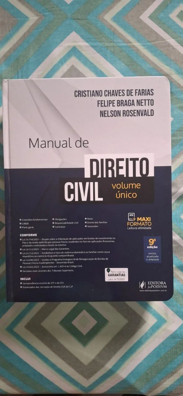 Manual de Direito Civil -Volume Único- 9ªEdição (2024) Farias, Netto e Rosenvald Juspodivm