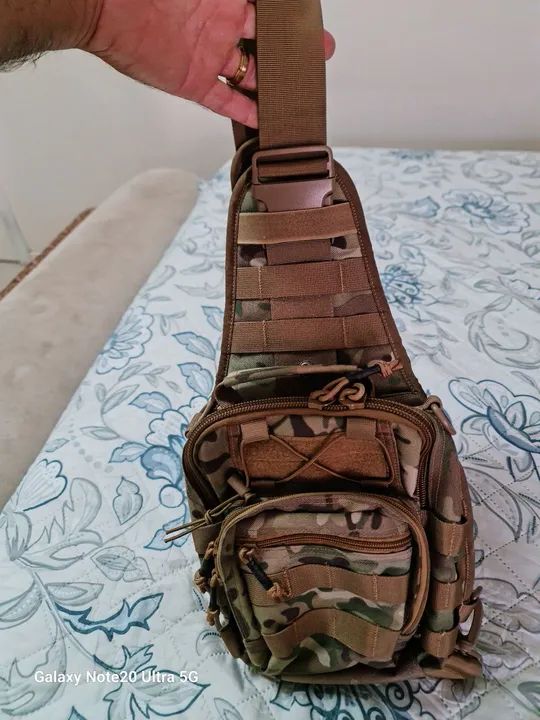 Duas bolsas táticas camufladas  - Foto 2
