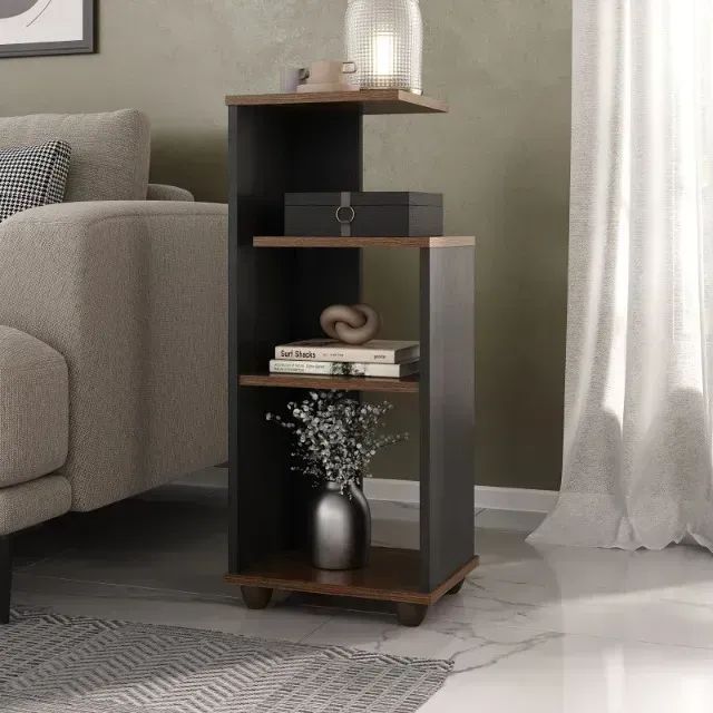 Promoção Mesa de Apoio Bis Imbuia/Preto (pronta entrega)