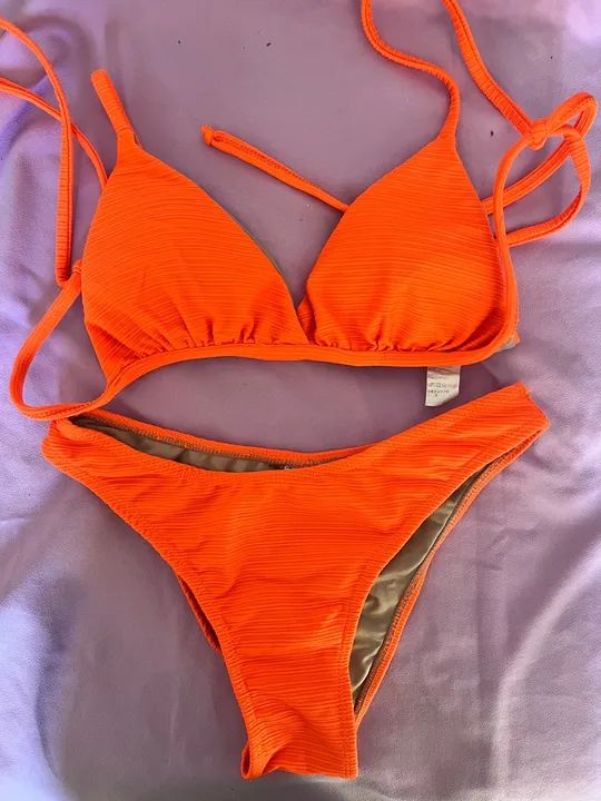 Biquíni Laranja Neon - Tamanho P