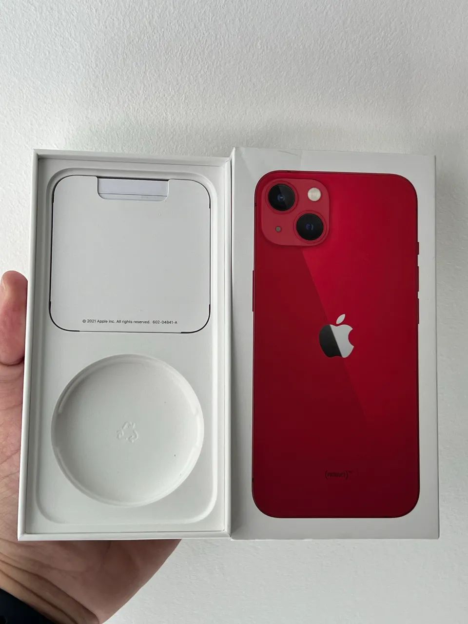 Caixa vazia para iPhone 13 128GB Vermelho - Acessórios de Celular
