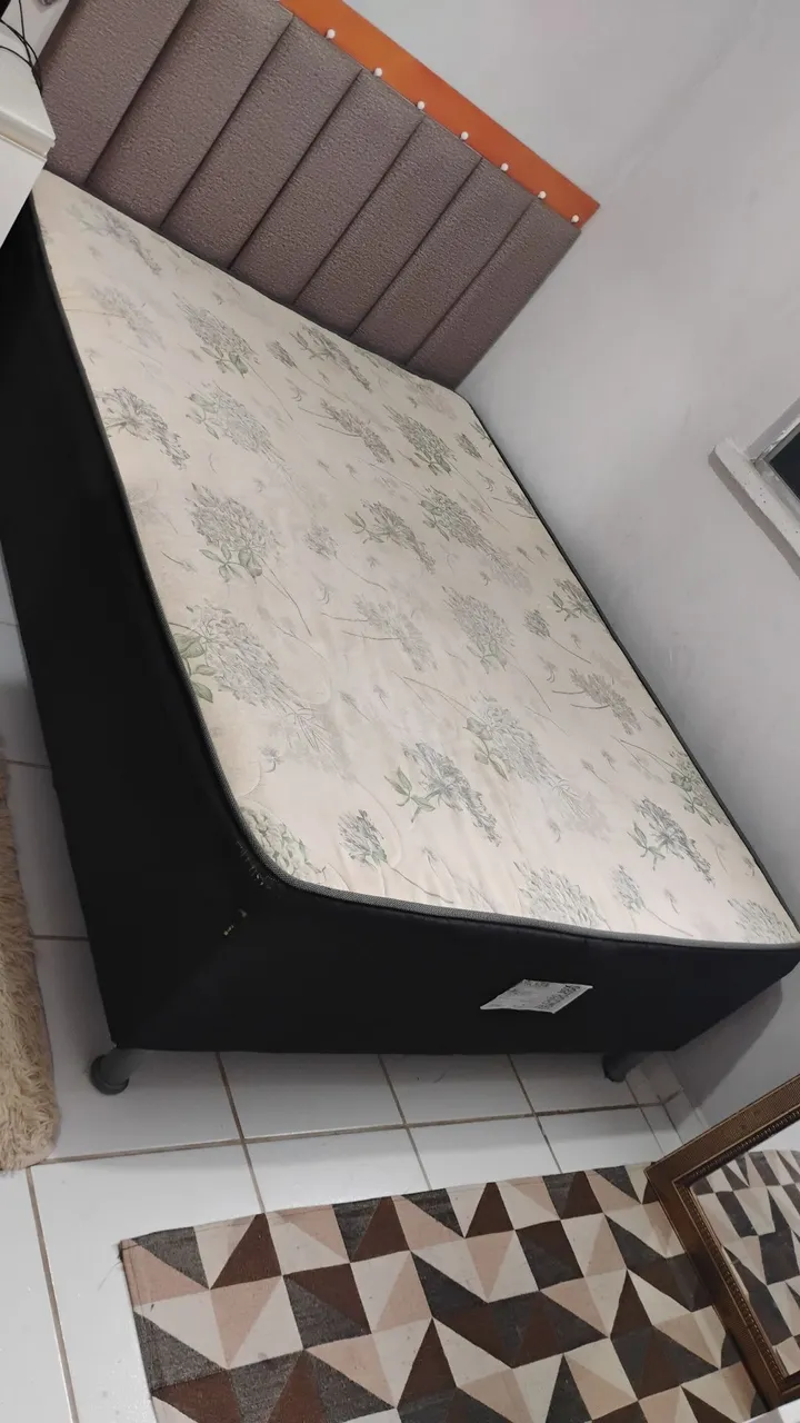 Cama Box Casal Conjugada de espuma
