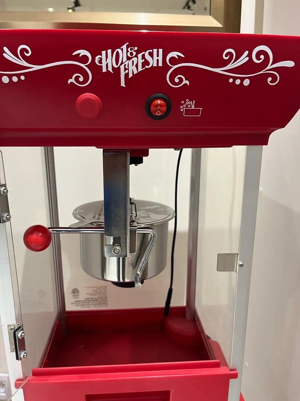 máquina de pipoca nostálgica vintage  - Foto 3