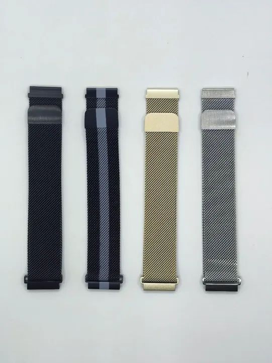 Pulseira em Aço Milanesa para Relógio Smartwatch 20mm