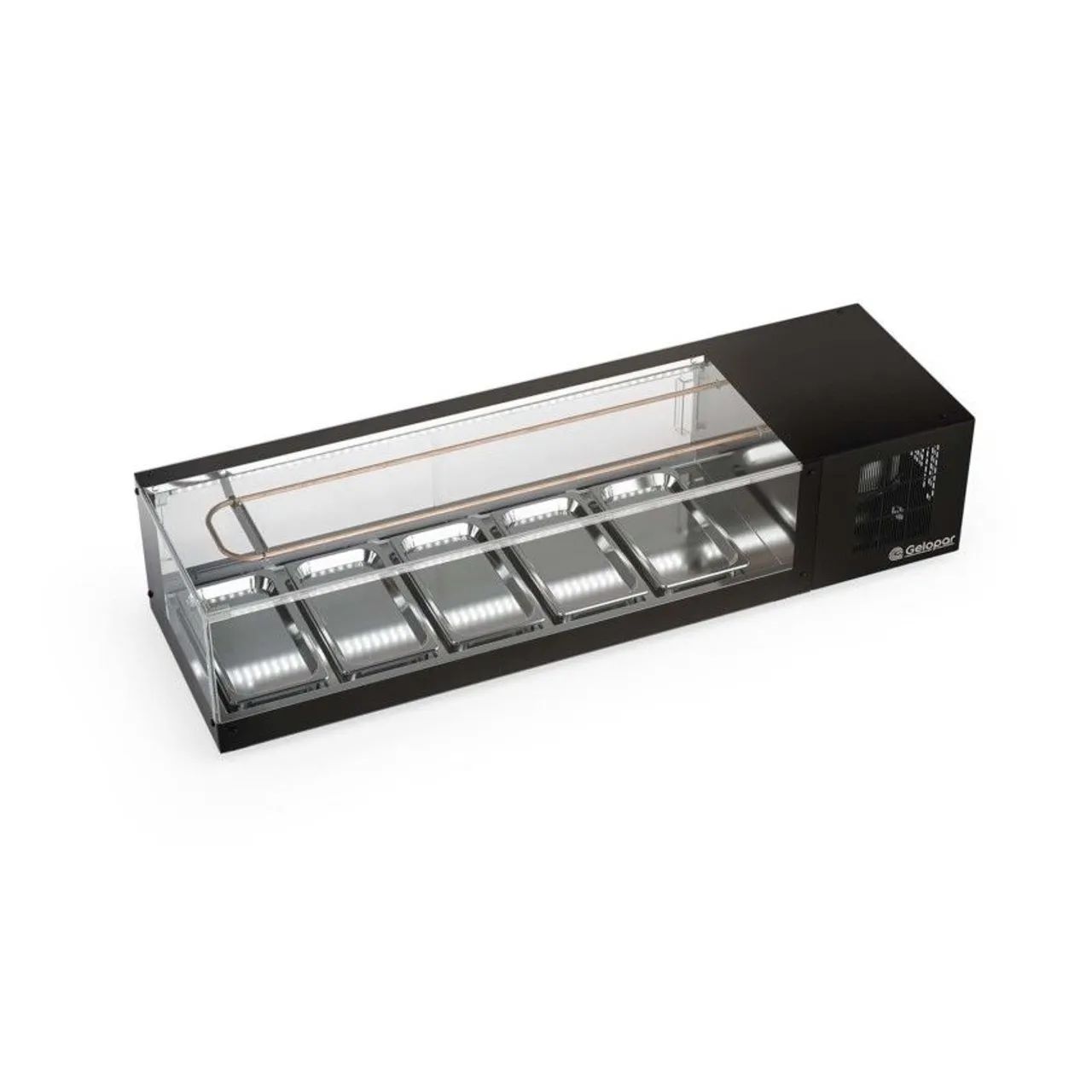 Vitrine Refrigerada de Bancada Preta GVRS-150 PR Gelopar - Foto 3