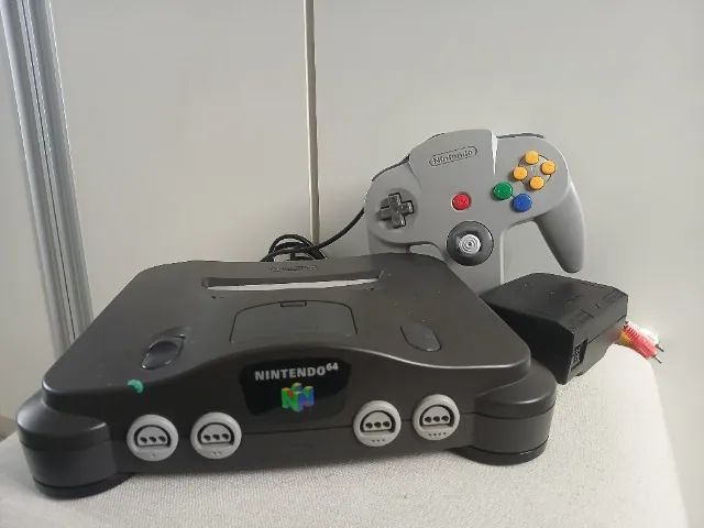Nintendo 64 (110V) funcionando + controle!! 