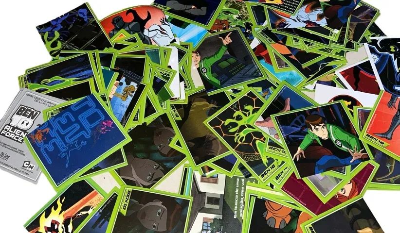 Lote Com 205 Figurinhas Diversas Ben 10 Alien Force 