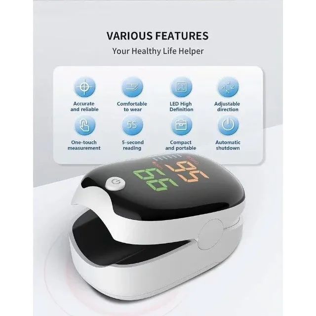 Oxímetro Digital Pulso De Dedo Medidor Sangue Portátil Profissional--3968 - Foto 2