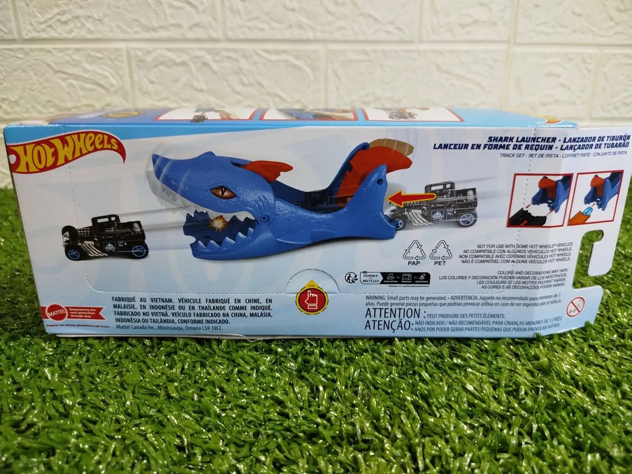 Hotwheels Pista Lançador tubarão Mattel Brinquedos meninos - Foto 4