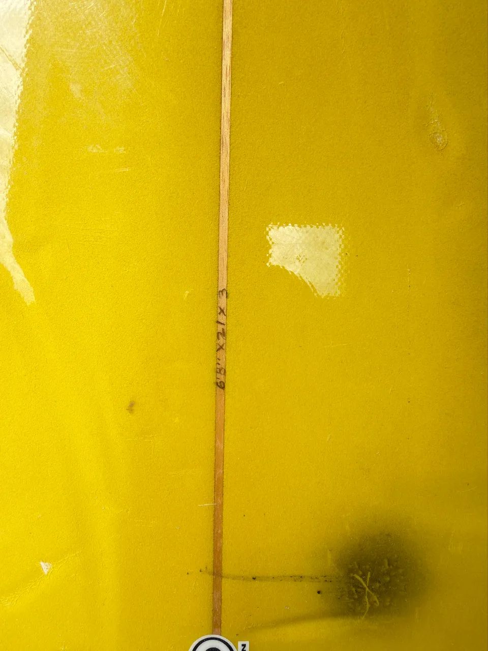 Prancha De Surf Water Classic Softboard 6.8 amarela  - Foto 3