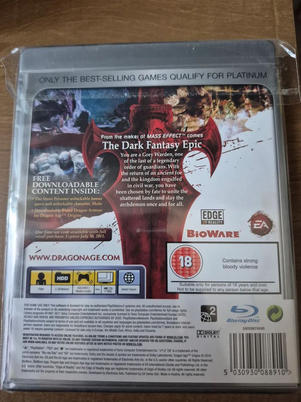 Dragon age origins ps3 Platinum - Jogos de Vídeo Game - Vilar dos