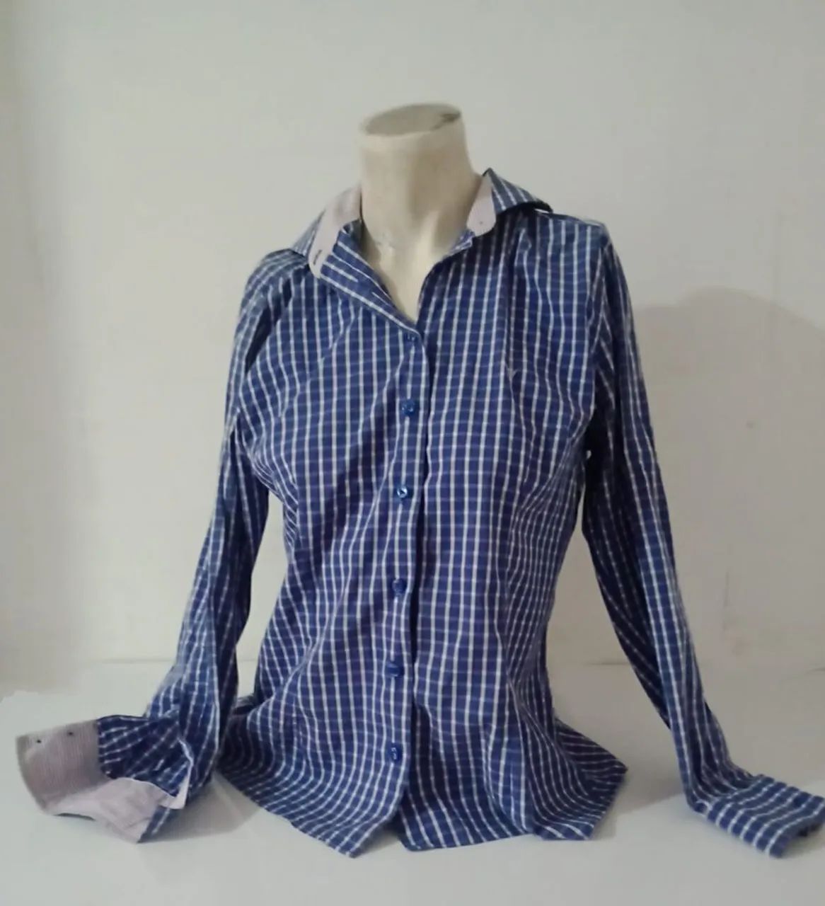 Camisa social  xadrez manga longa