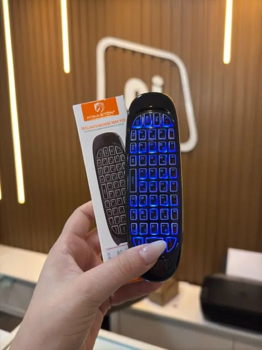 Teclado Inteligente sem fio para Smart TV Recarregavel