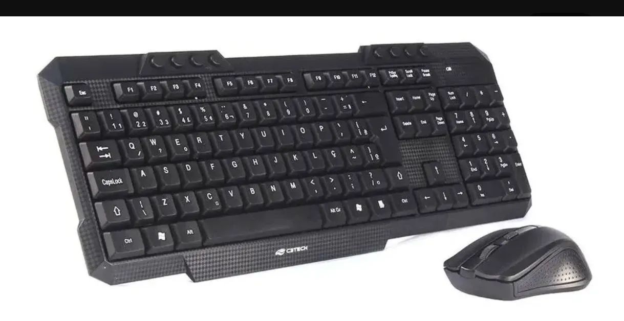 Teclado e Mouse C3Tech K-W10BK Sem Fio - Foto 4