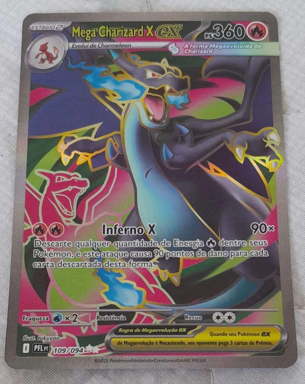 Carta Pokémon MEGA CHARIZARD X EX