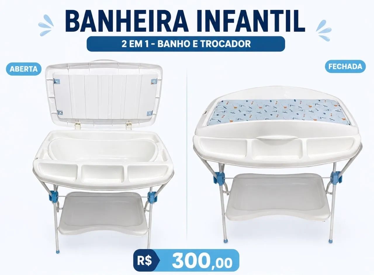 Banheira 2 em 1 