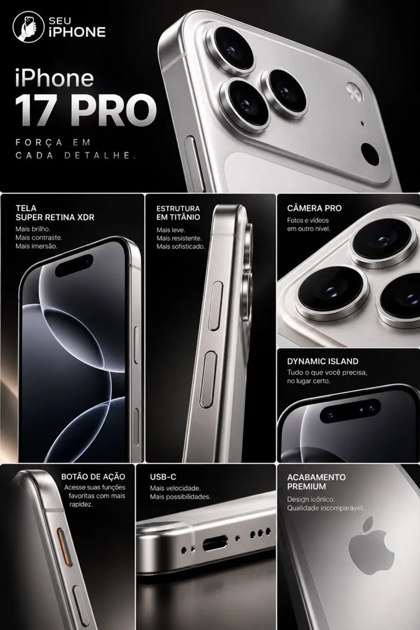iPhone 17 Pro 256GB - Silver | Garantia Apple 1 ano | Seu IPhone - Foto 5