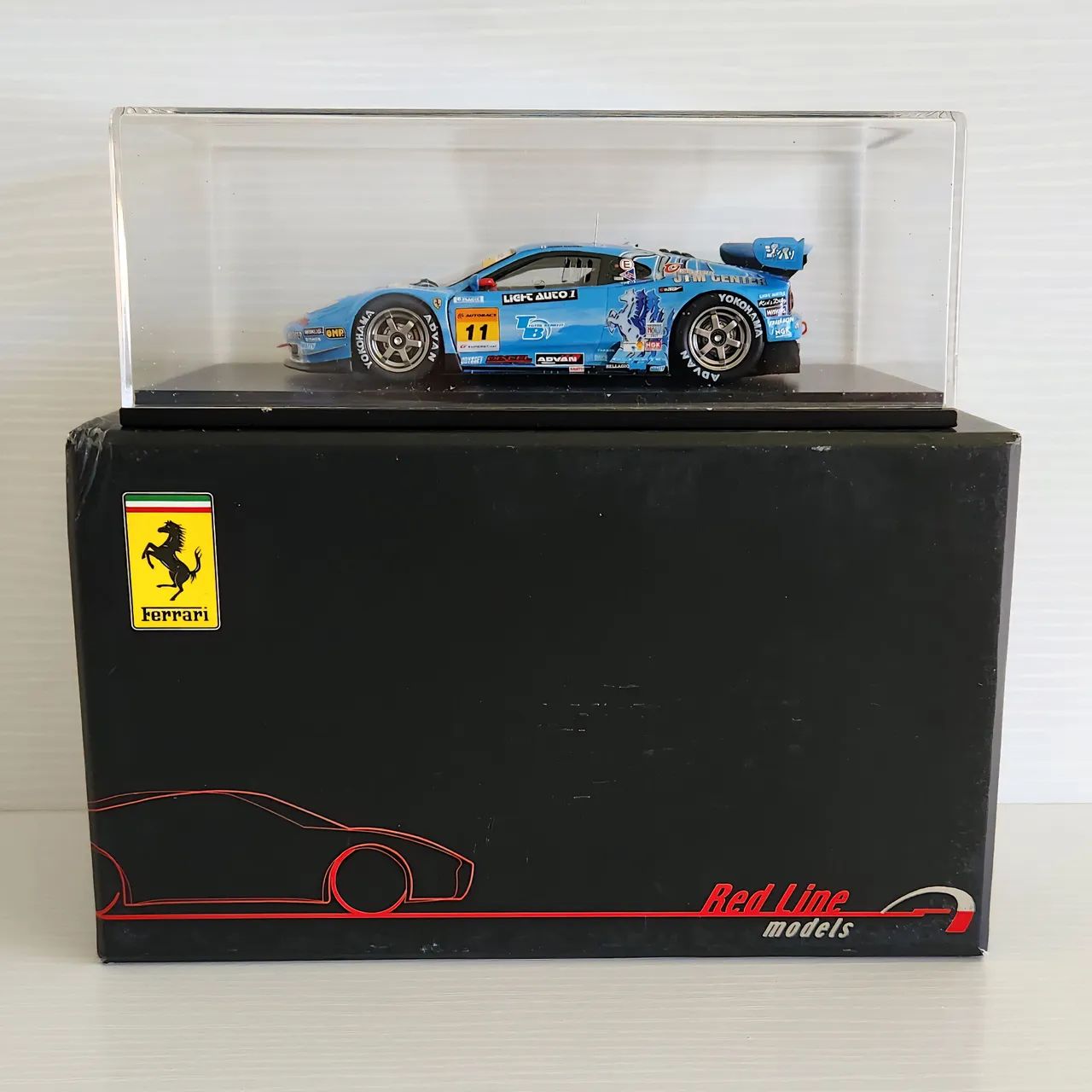 Ferrari 360 GTC Jim Center Blue Super GT 2007 Red Line 1:43