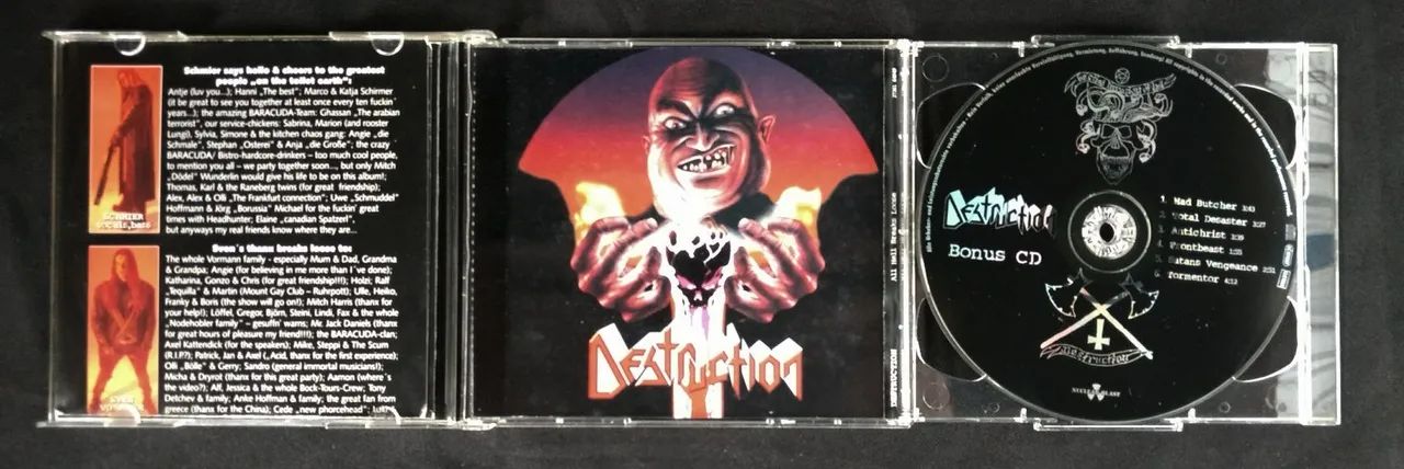 Cd Destruction - All Hell Breaks Loose Duplo Importado 2000 Thrash Metal - Foto 4