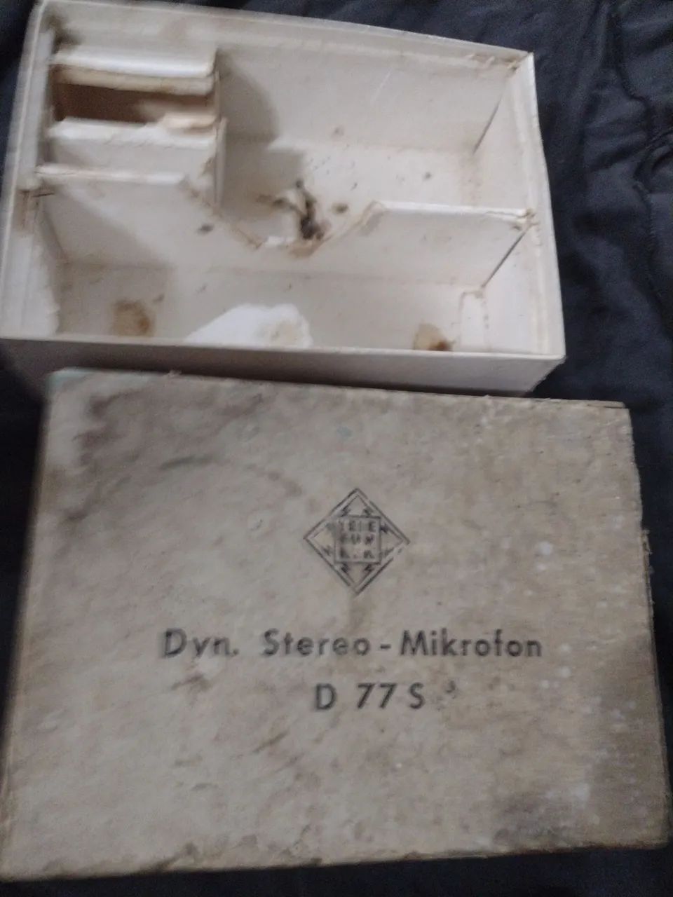 Caixa Original do microfone Telefunken d77s. 418477663910645761