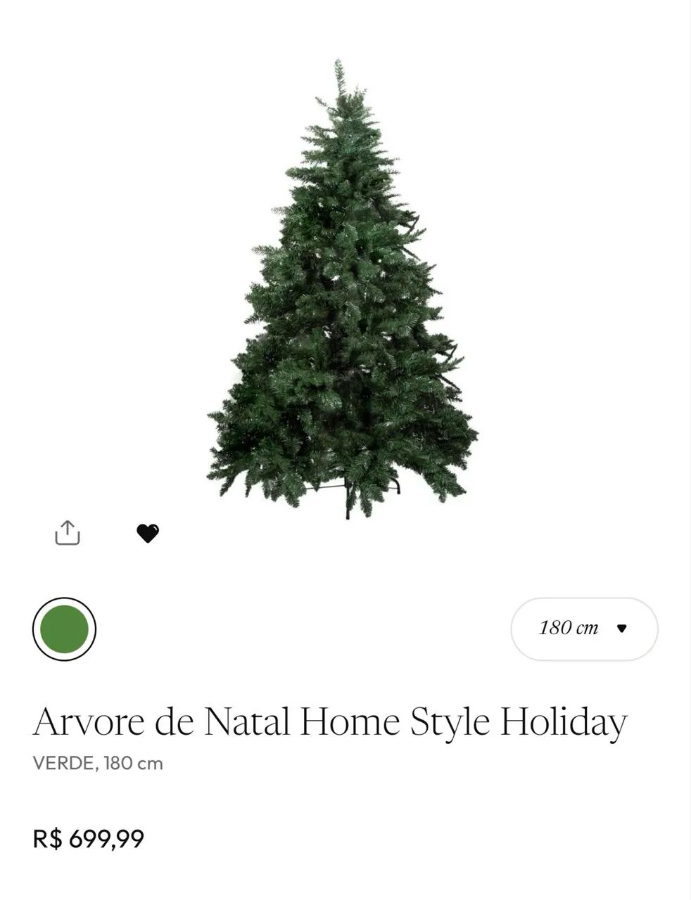 ACEITO OFERTA!! Árvore de Natal 1,80m - da Loja Camicado - Foto 4