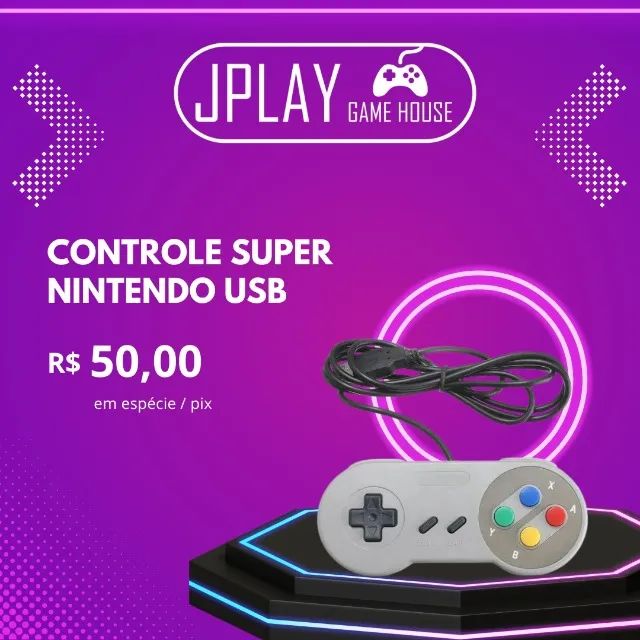 Controle Super Nintendo Usb