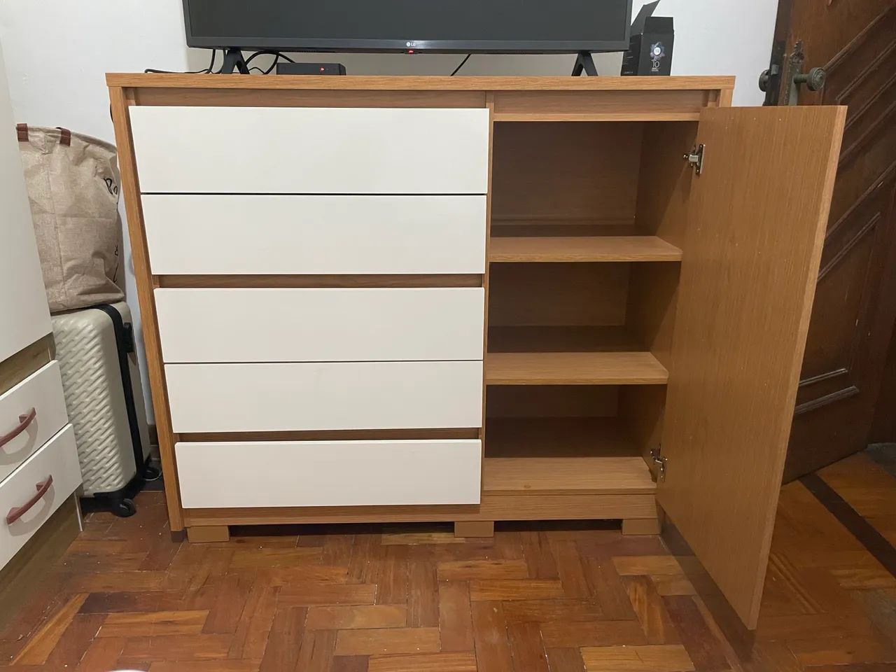 Cômoda sapateira com 5 gavetas - Foto 2
