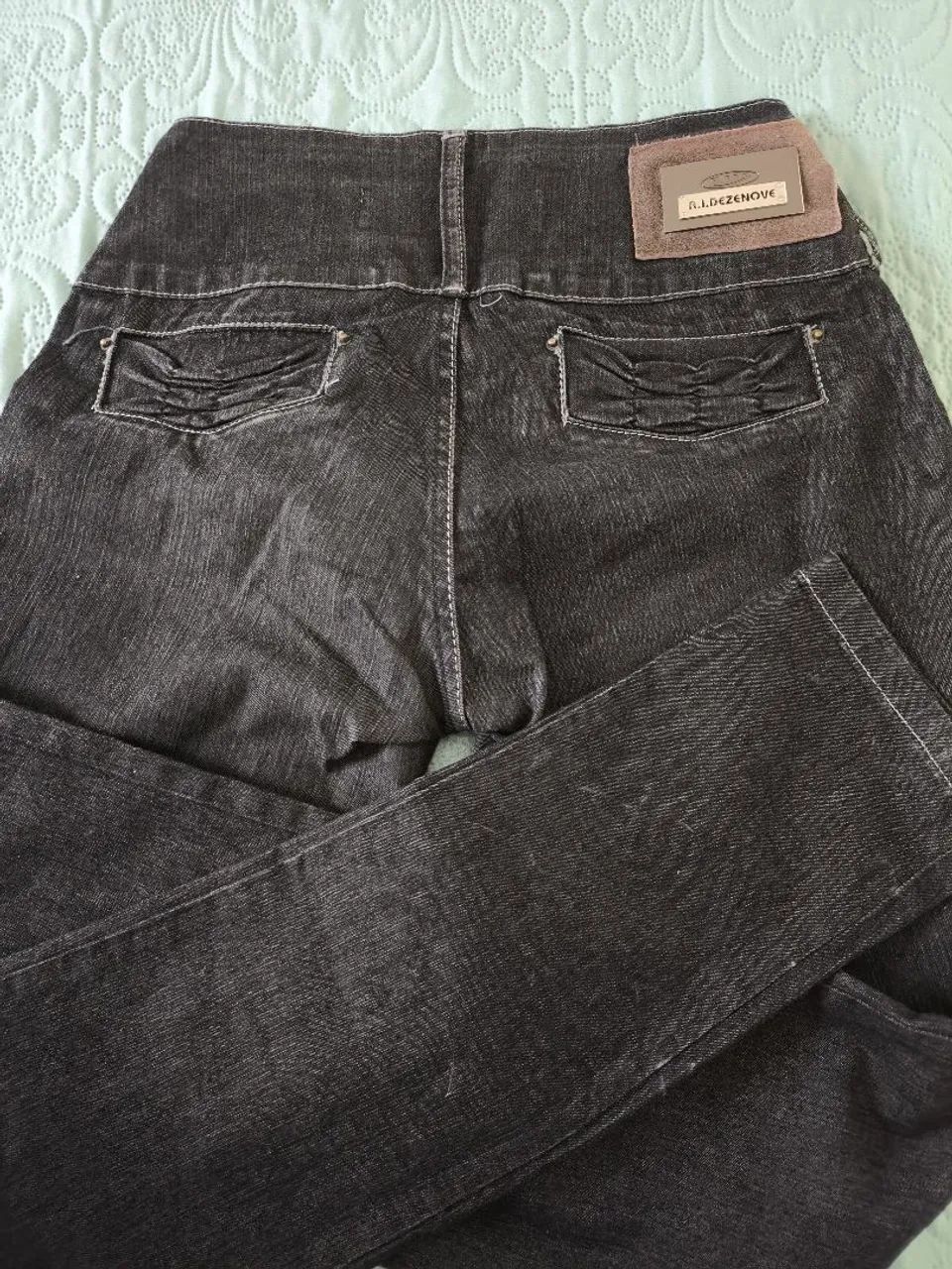 Calça jeans feminina preta R1.19 - Foto 3