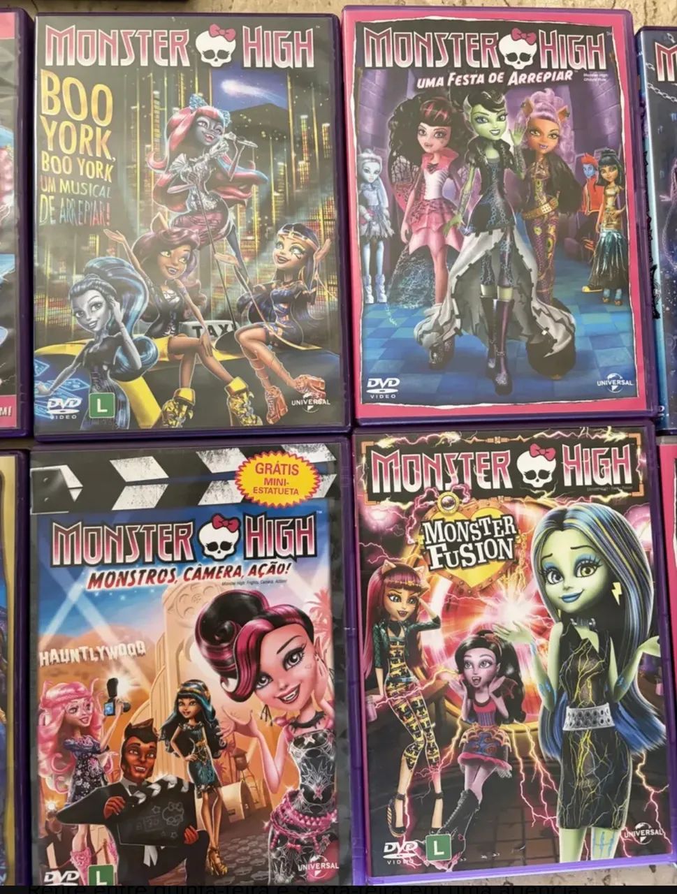 Lote Com 11 Dvds Monster High Em Excelente Estado. - Foto 3