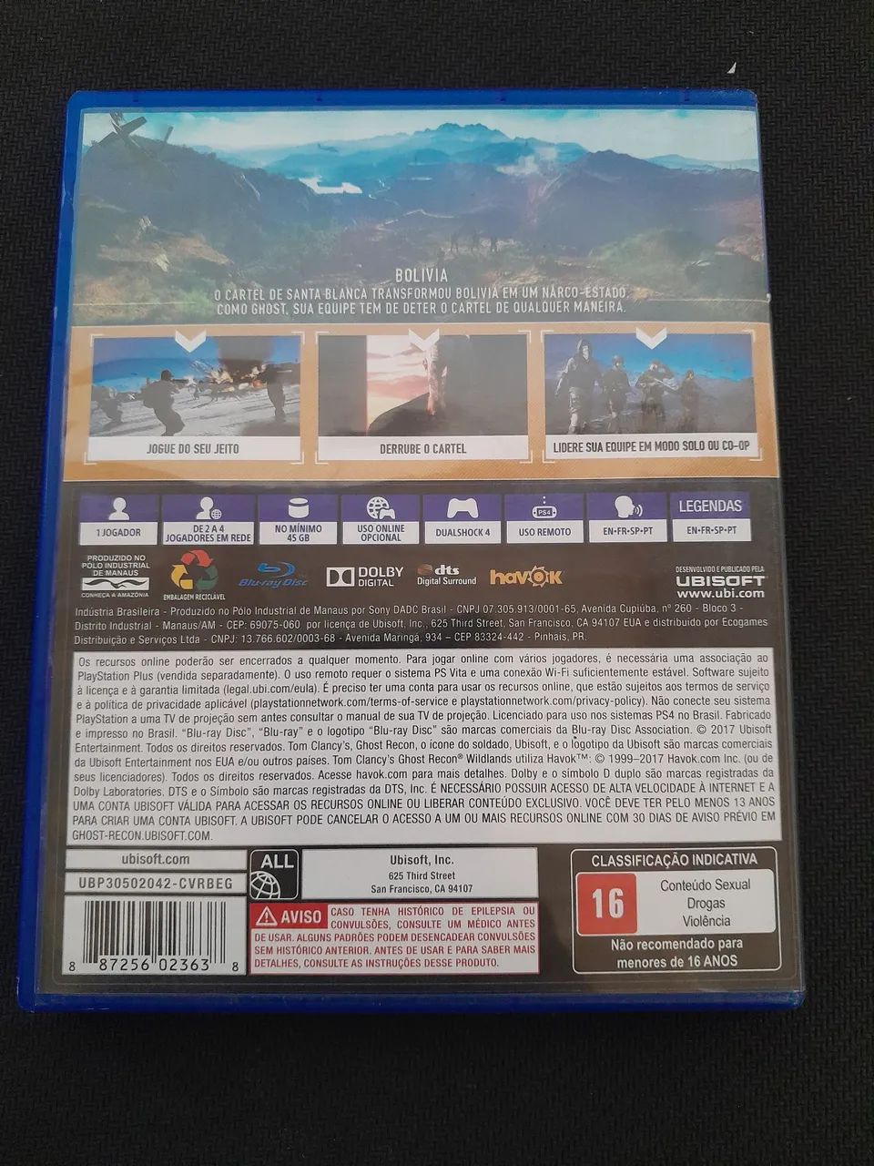 Jogos ps4 ghost recom wildlands - Foto 2