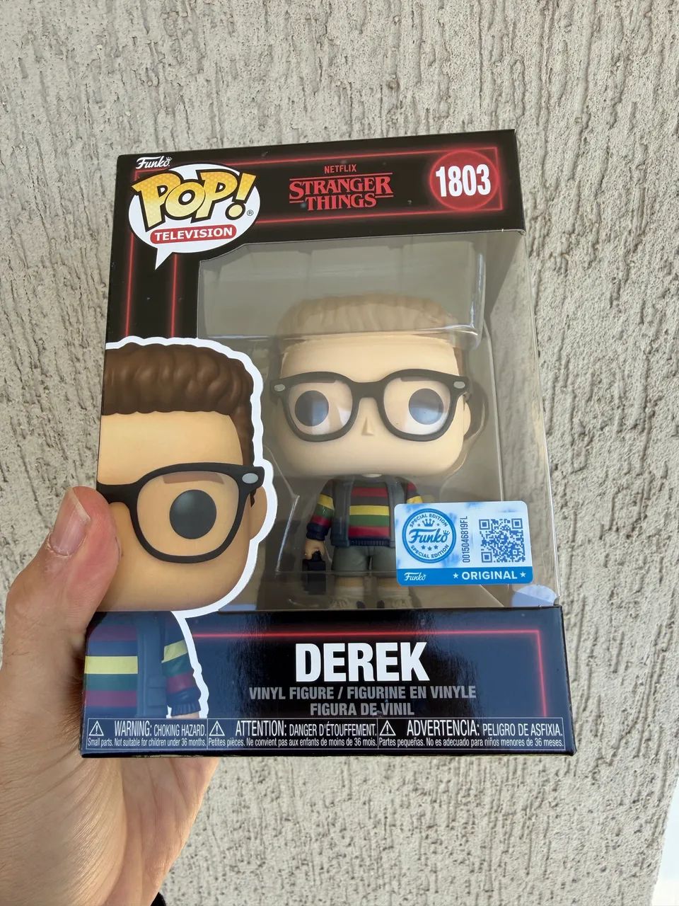 Funko Pop Derek Stranger Things Novo Original