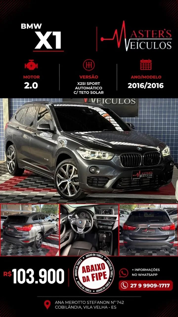 BMW X1 Xdrive 25I Sport 2.0/2.0 Flex Aut. 2016