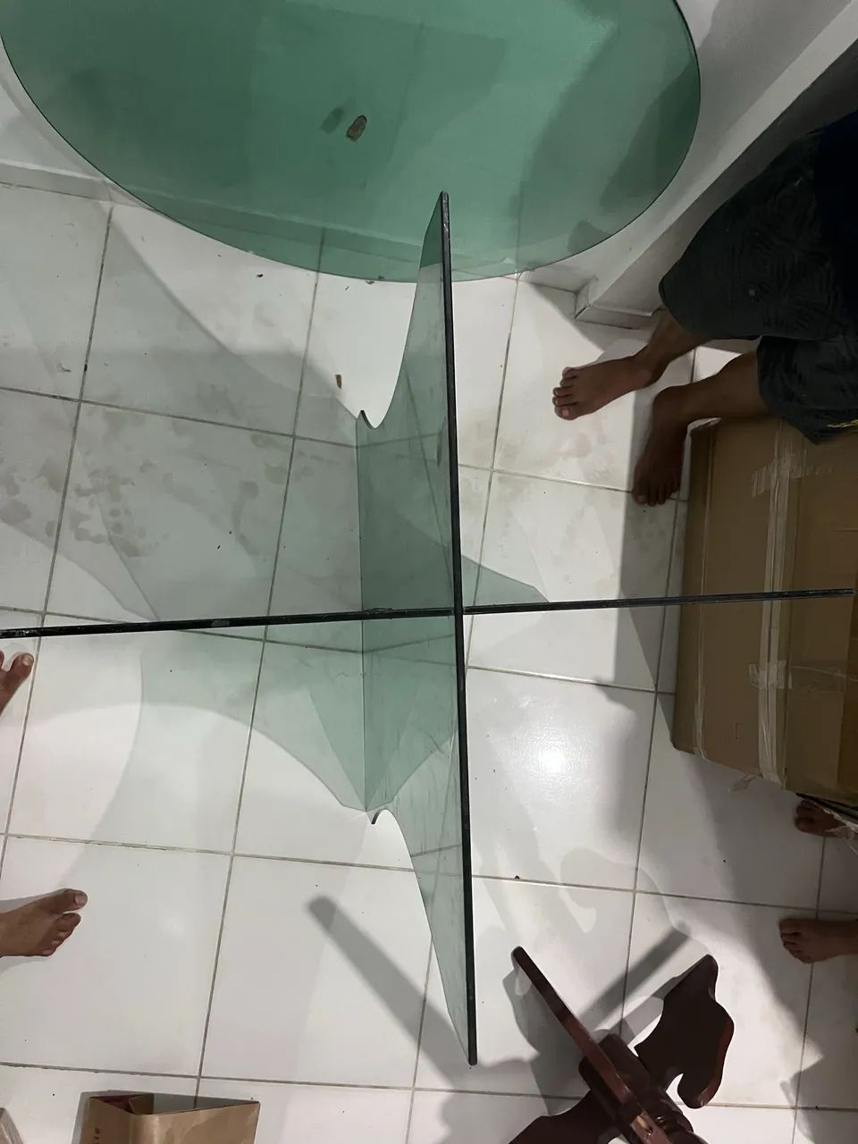 Vendo pé de mesa de vidro  - Foto 2