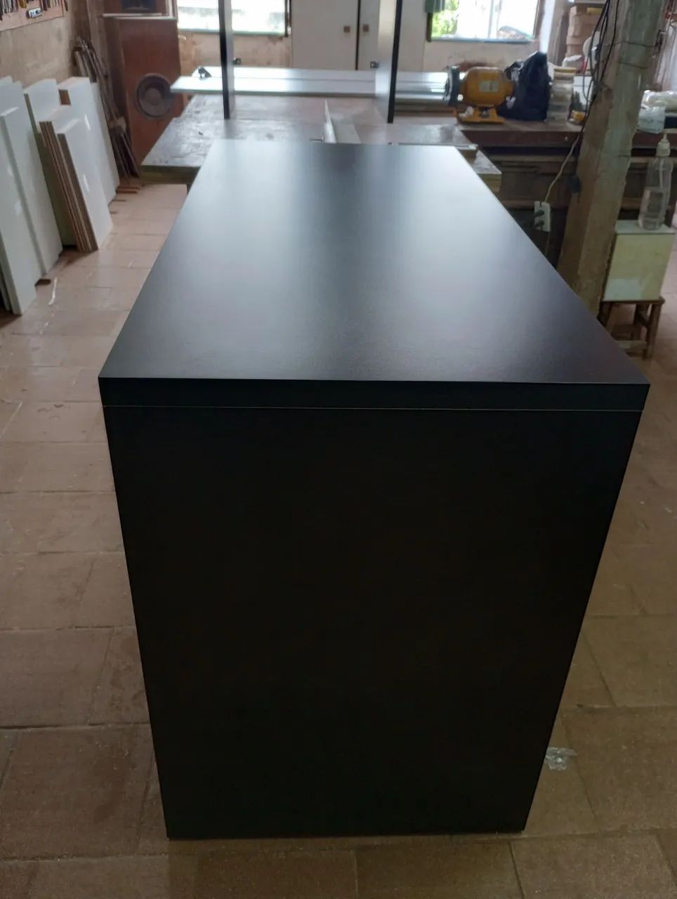 BANCADA / BALCÃO EM MDF PRETO. - Foto 5