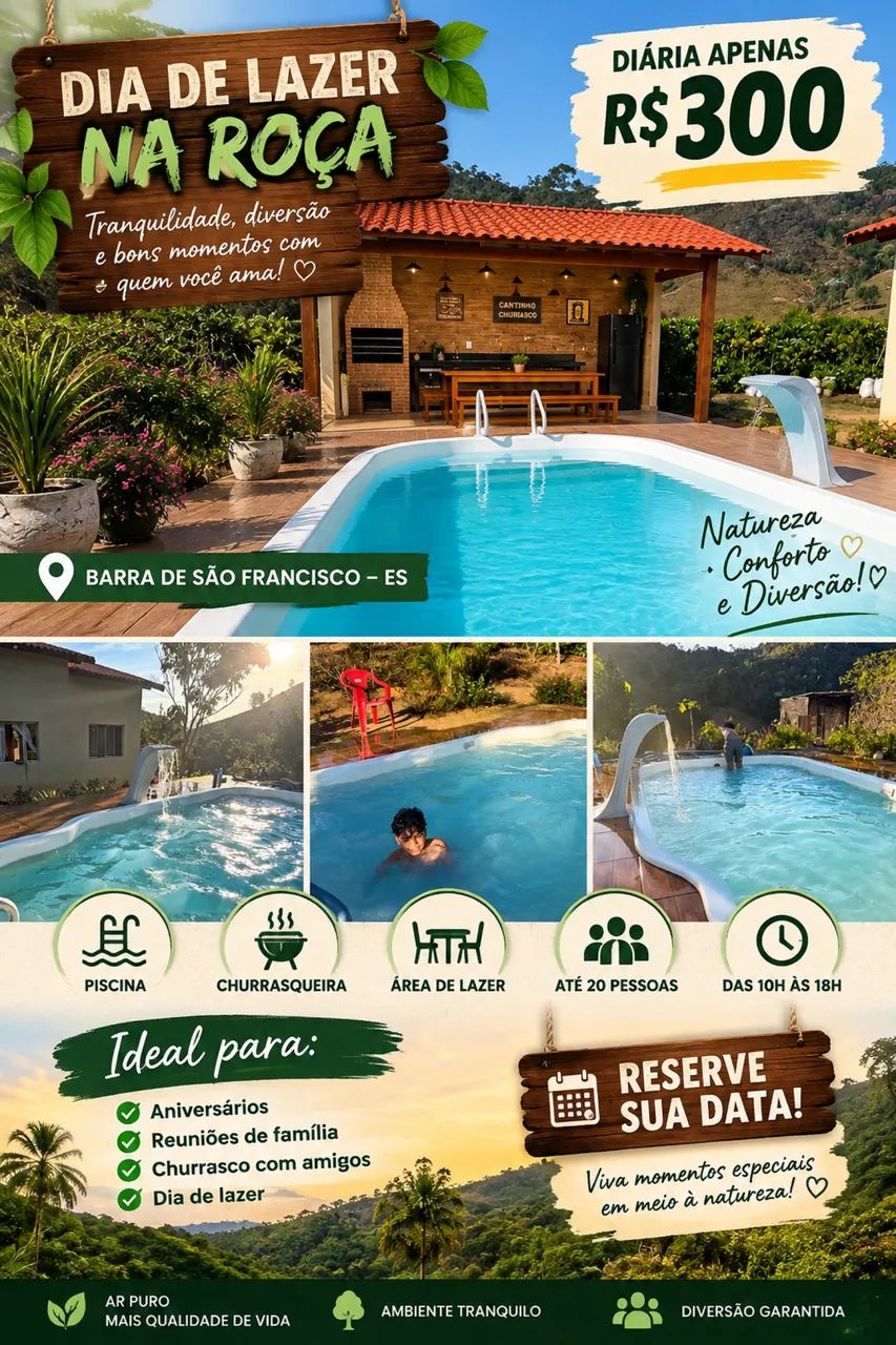 espaço na roça pra eventos 