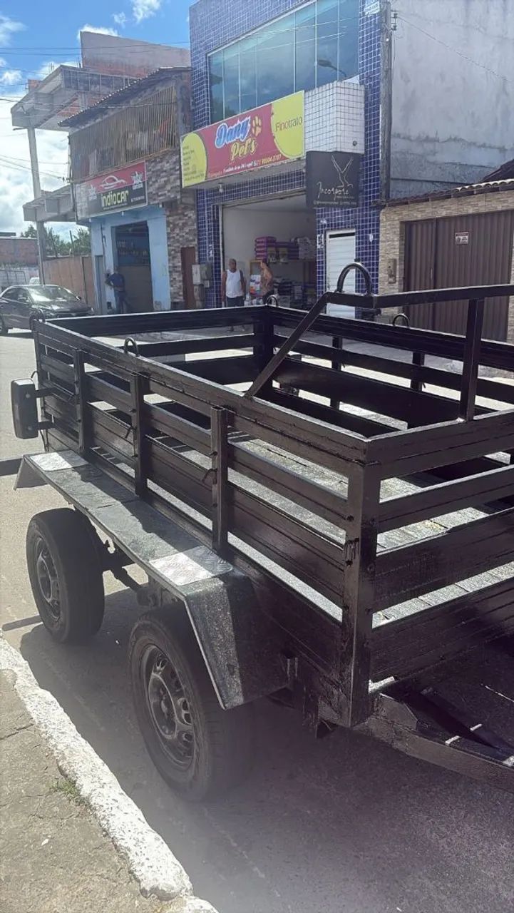 Carretinha 2 eixos Emplacada  - Foto 3