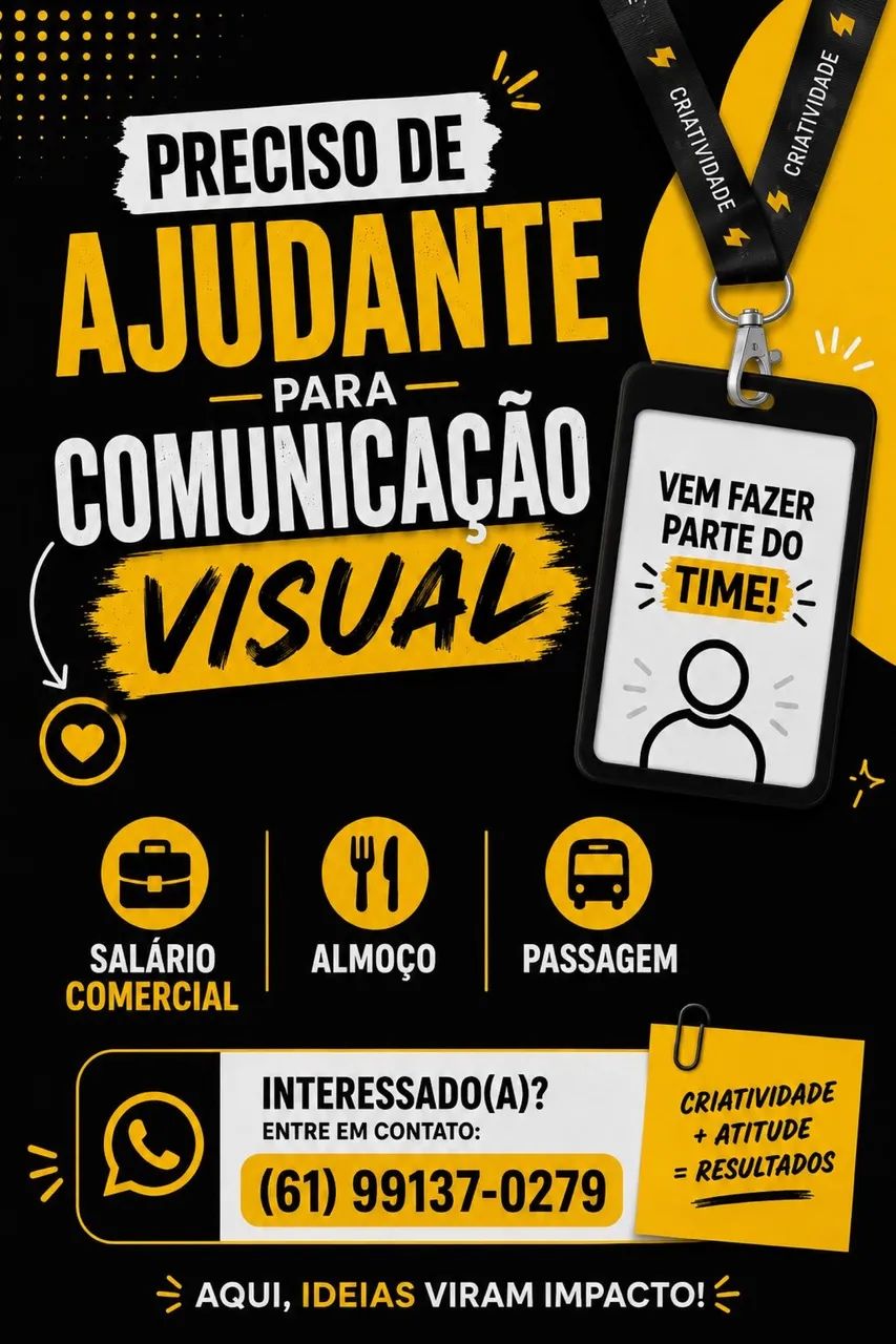 Preciso de ajudante 