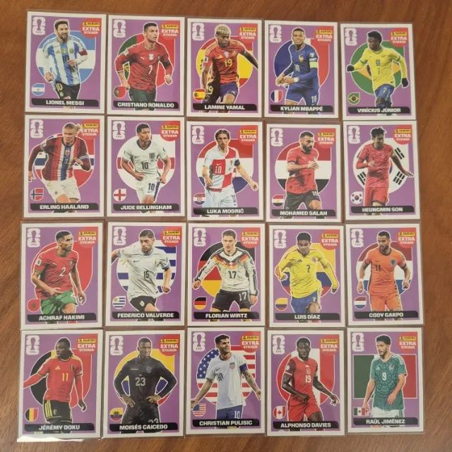 Kit 40 Figurinhas LEGENDS Copa do Mundo 2026 (20 Bronze + 20 Lilas) - ORIGINAL PANINI - Foto 2