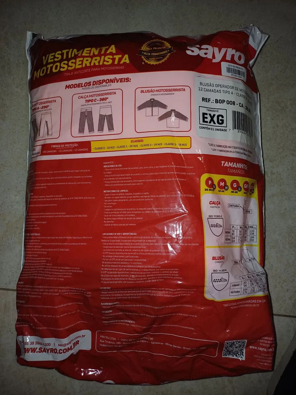 Jaqueta motosserista Sayro - Foto 2